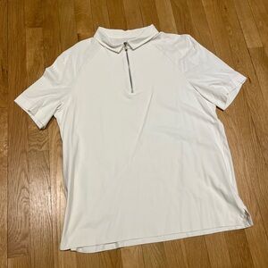 Jacques NYC White Zip Polo - Large